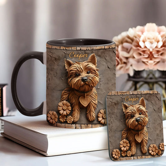 Niedlicher Yorkshire Terrier - Personalisierte Tasse mit Hundemotiv