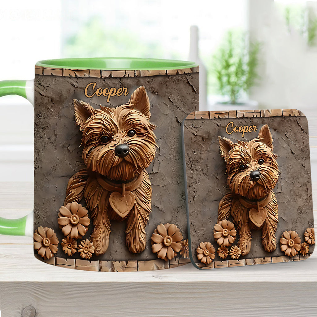 Niedlicher Yorkshire Terrier - Personalisierte Tasse mit Hundemotiv