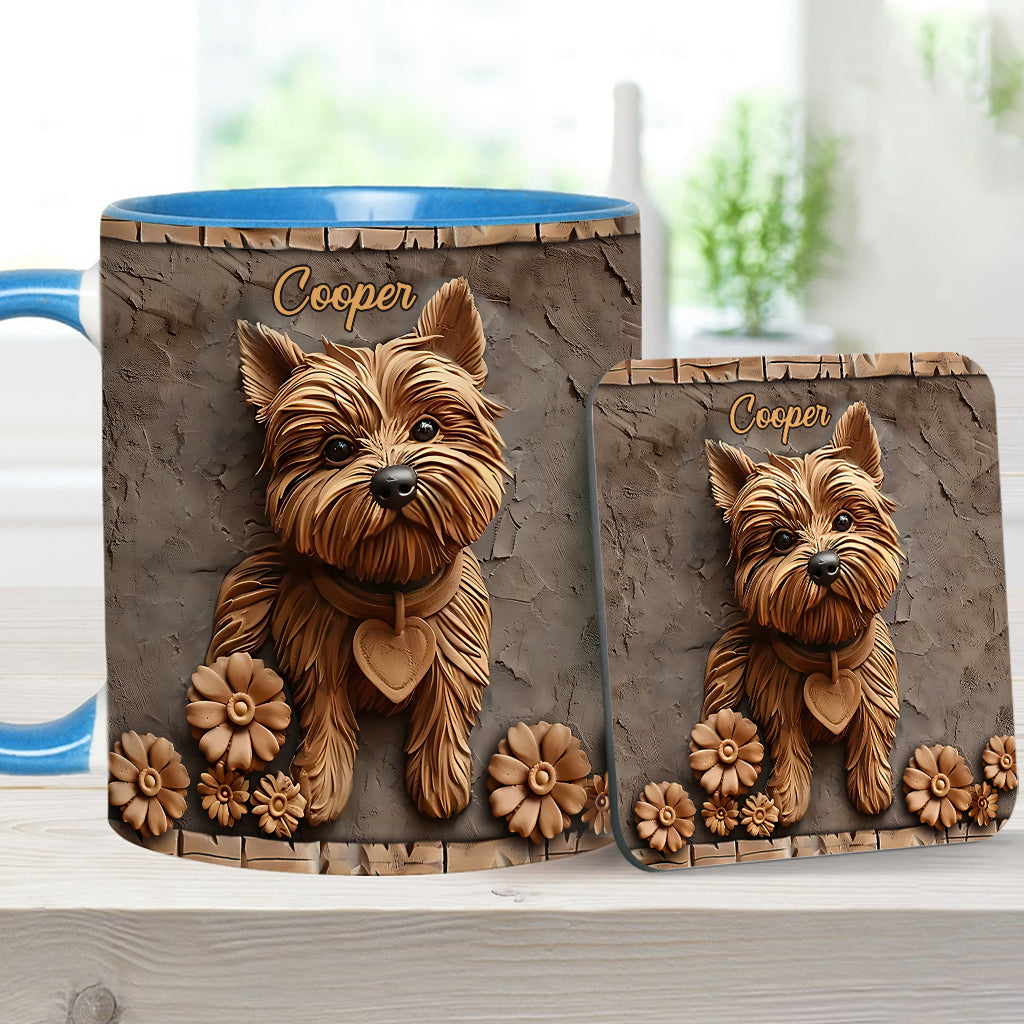 Niedlicher Yorkshire Terrier - Personalisierte Tasse mit Hundemotiv