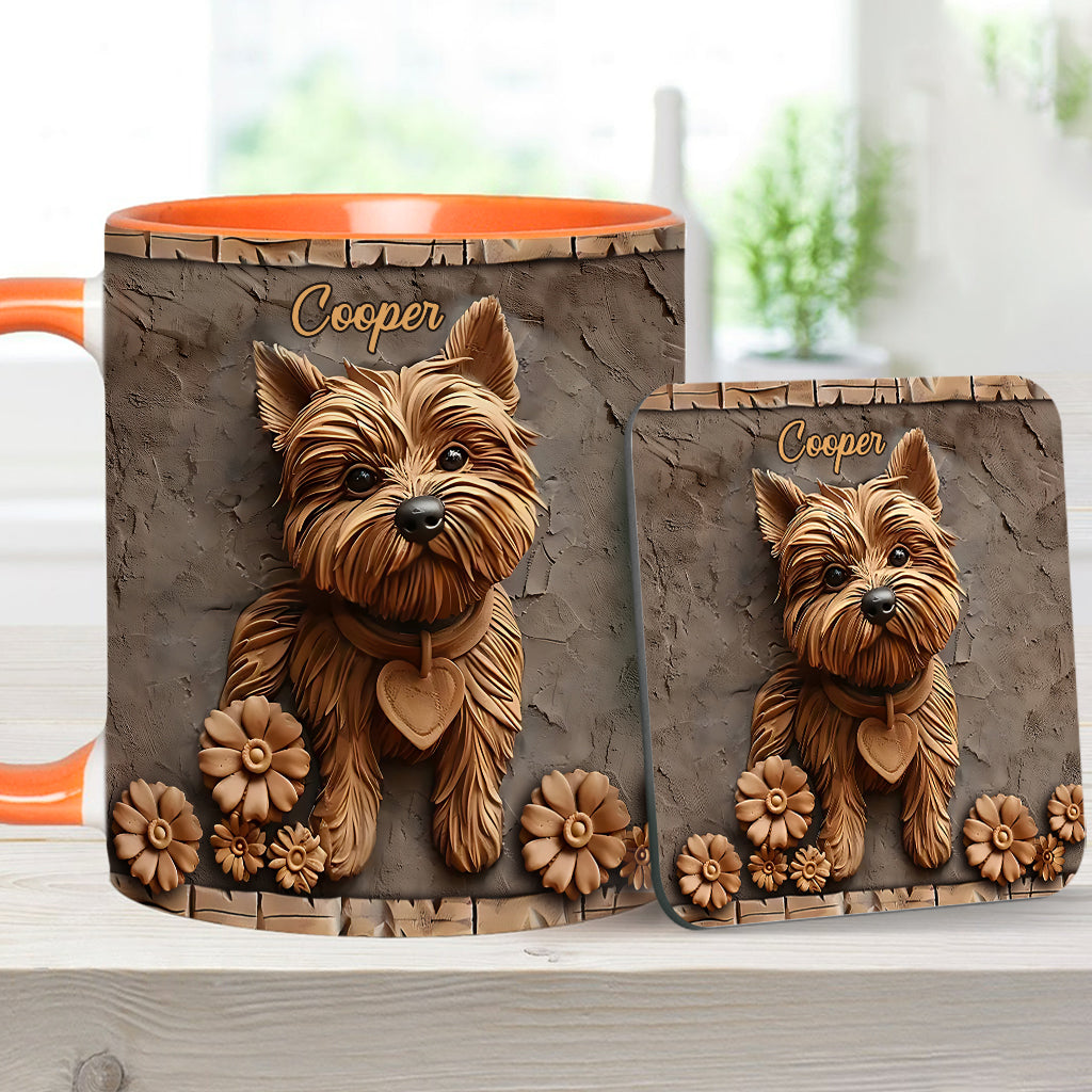 Niedlicher Yorkshire Terrier - Personalisierte Tasse mit Hundemotiv