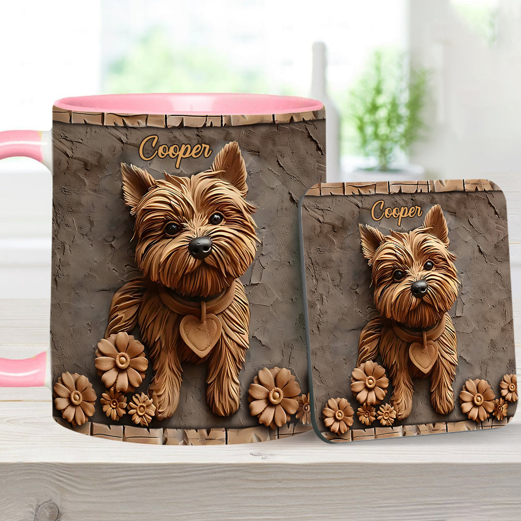 Niedlicher Yorkshire Terrier - Personalisierte Tasse mit Hundemotiv