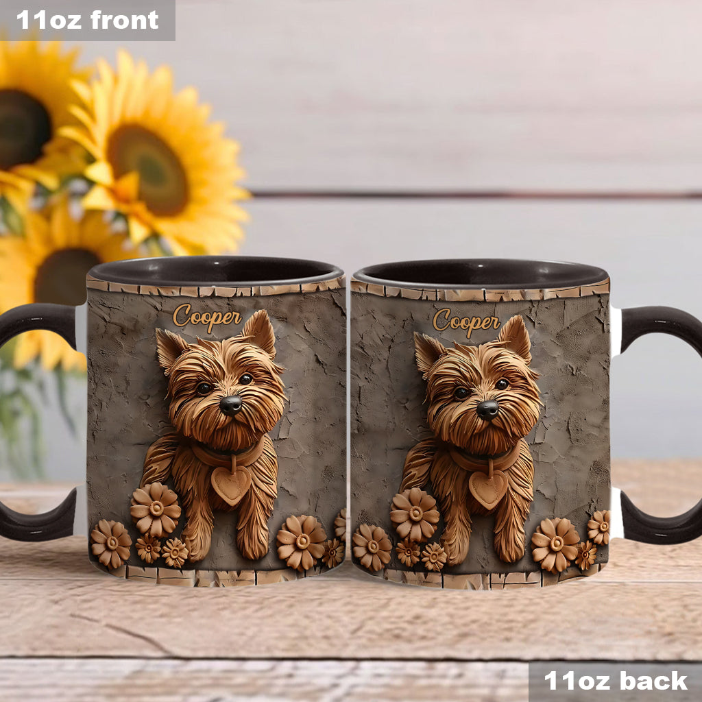 Niedlicher Yorkshire Terrier - Personalisierte Tasse mit Hundemotiv