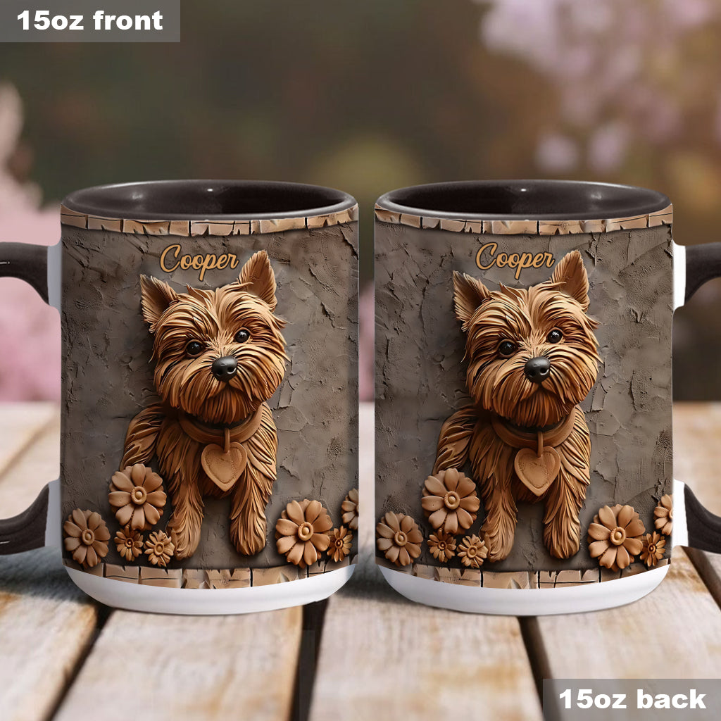 Niedlicher Yorkshire Terrier - Personalisierte Tasse mit Hundemotiv