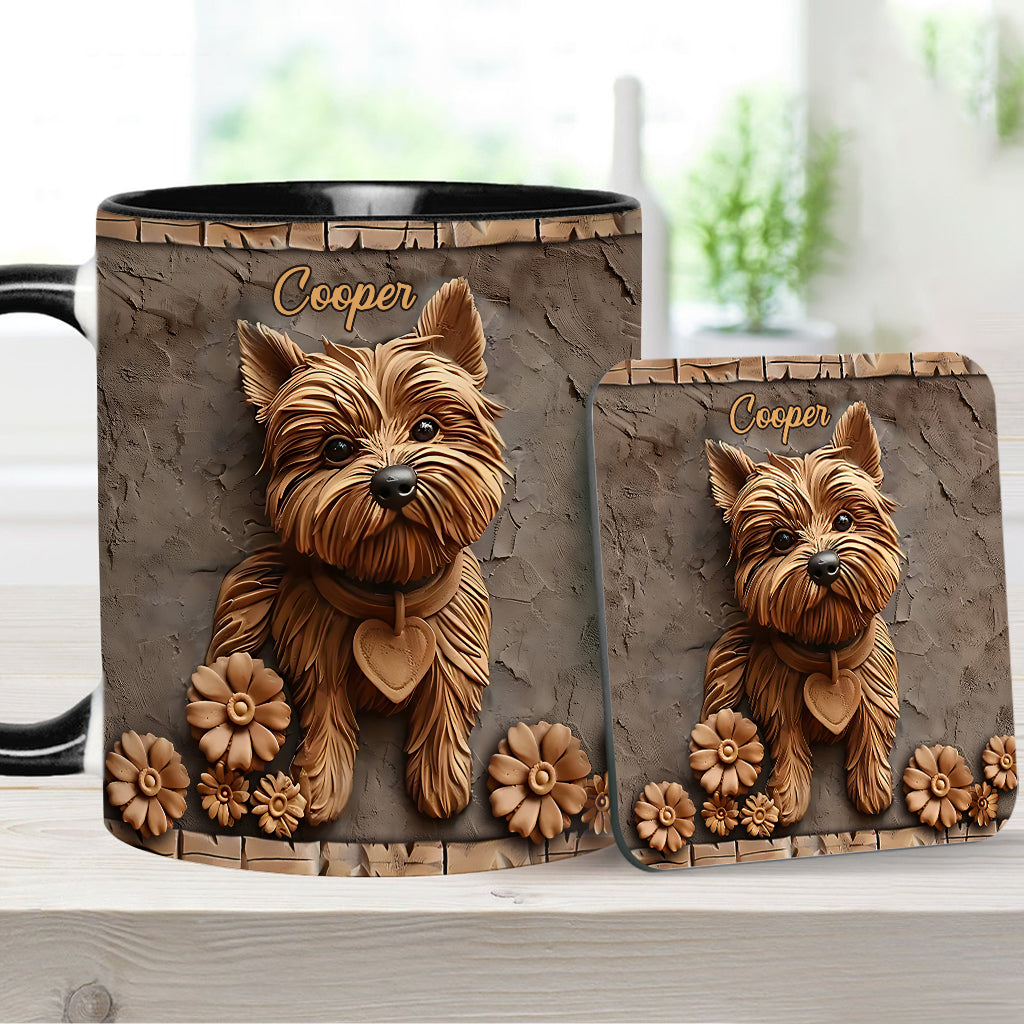 Niedlicher Yorkshire Terrier - Personalisierte Tasse mit Hundemotiv