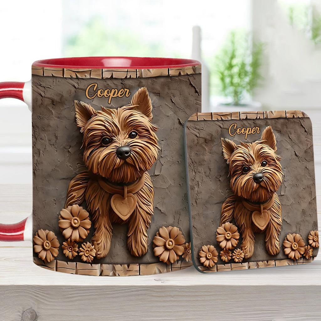 Niedlicher Yorkshire Terrier - Personalisierte Tasse mit Hundemotiv