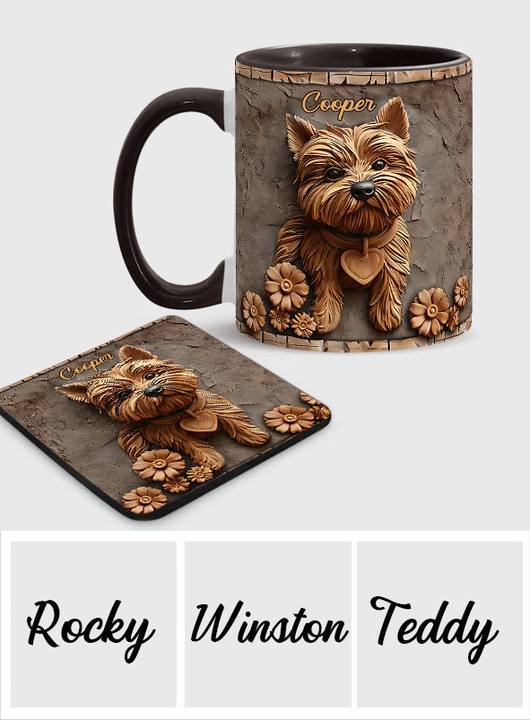 Niedlicher Yorkshire Terrier - Personalisierte Tasse mit Hundemotiv