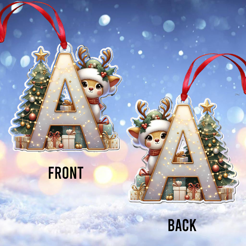 Reindeer Family - Personalized Family Ornament