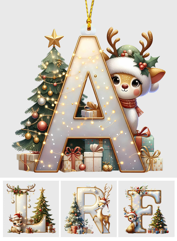 Reindeer Family - Personalized Family Ornament