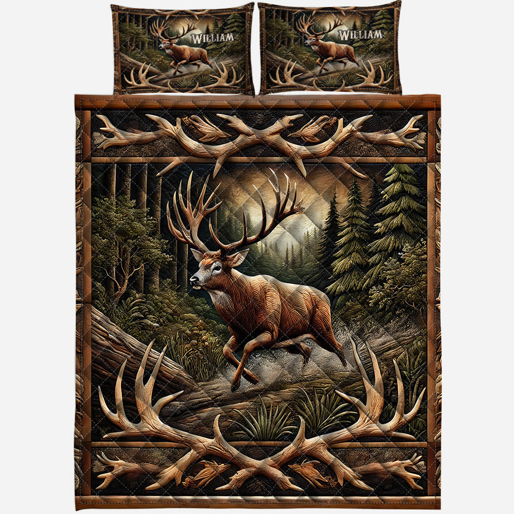Liebe zur Jagd – Personalisiertes Jagd-Quilt-Set