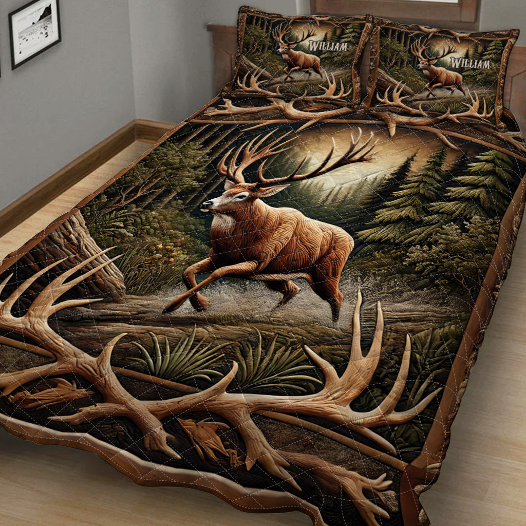 Liebe zur Jagd – Personalisiertes Jagd-Quilt-Set