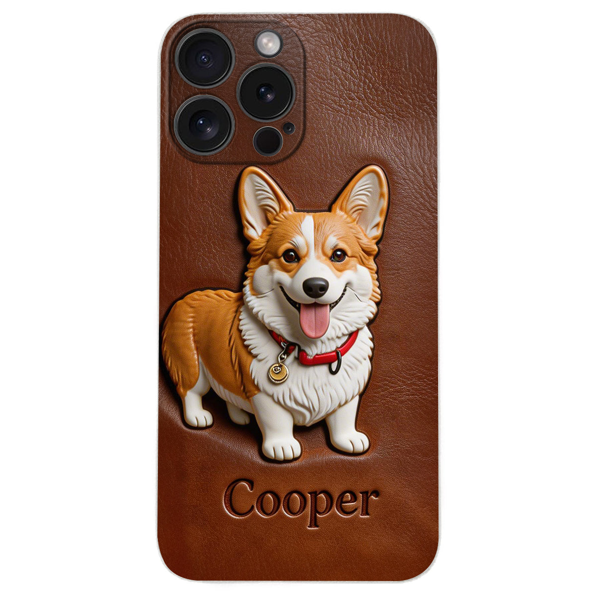 Custom Any Photo - Personalized Dog Leather Phone Case