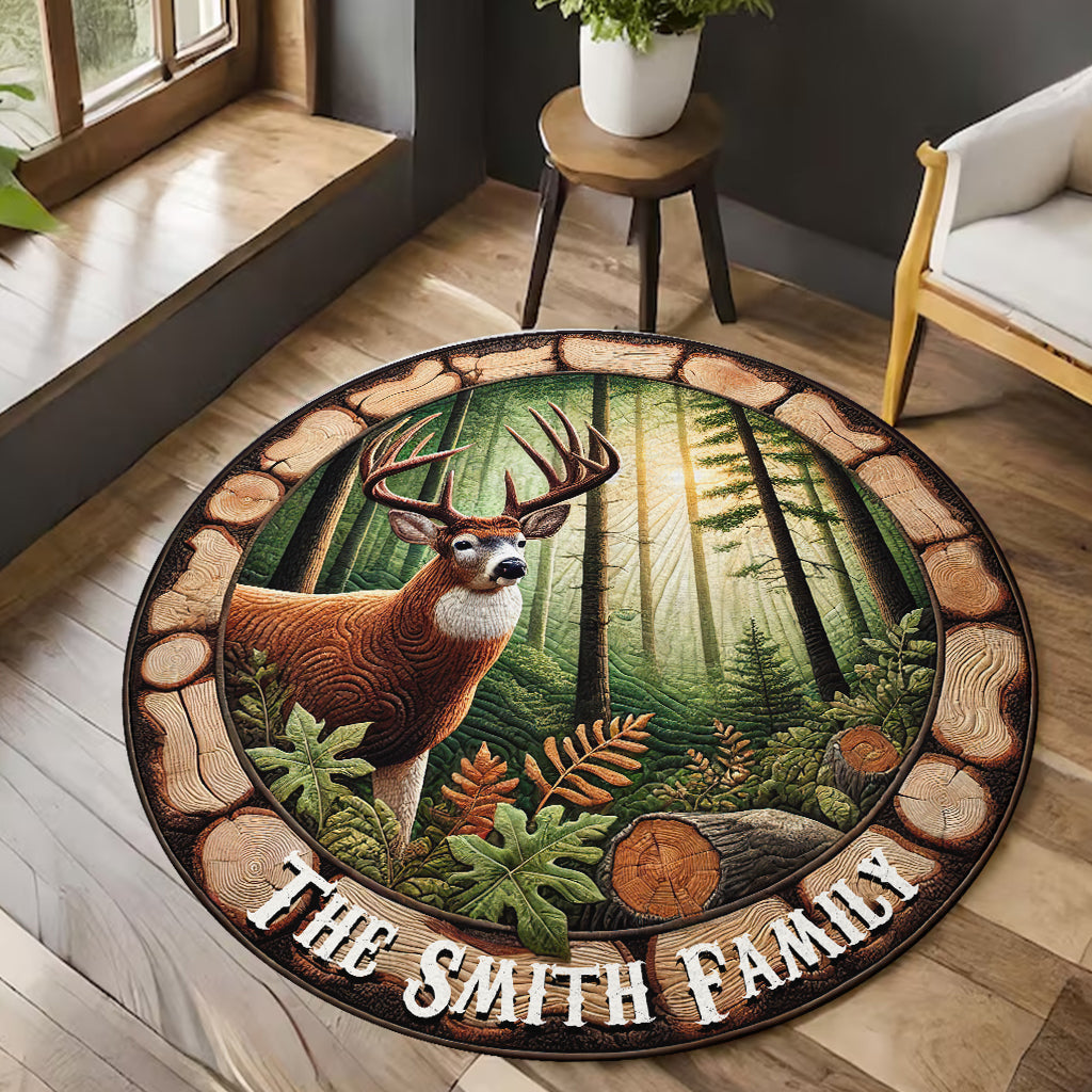Love Hunting - Personalized Hunting Round Rug