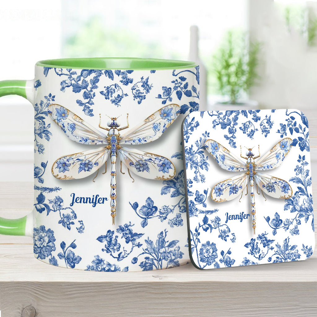 Libellenliebe – Personalisierte Gartentasse