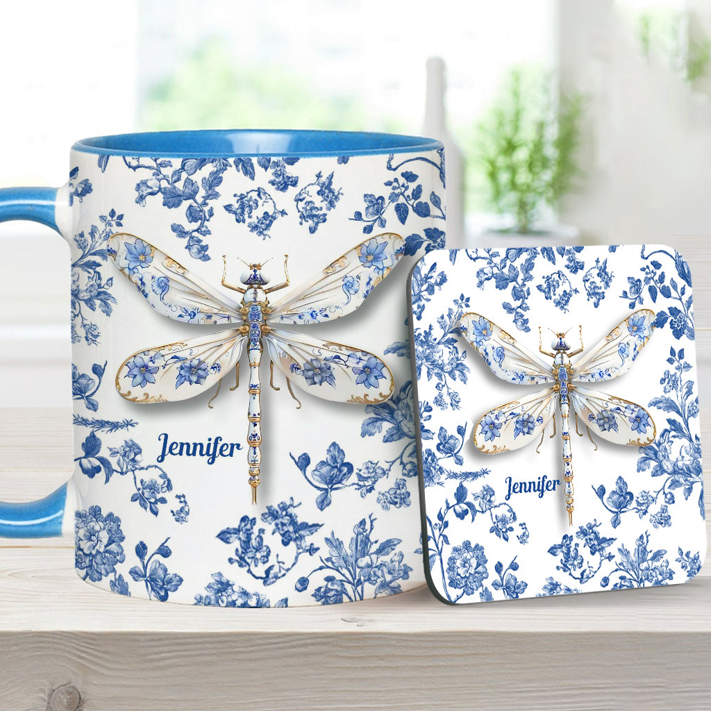 Libellenliebe – Personalisierte Gartentasse