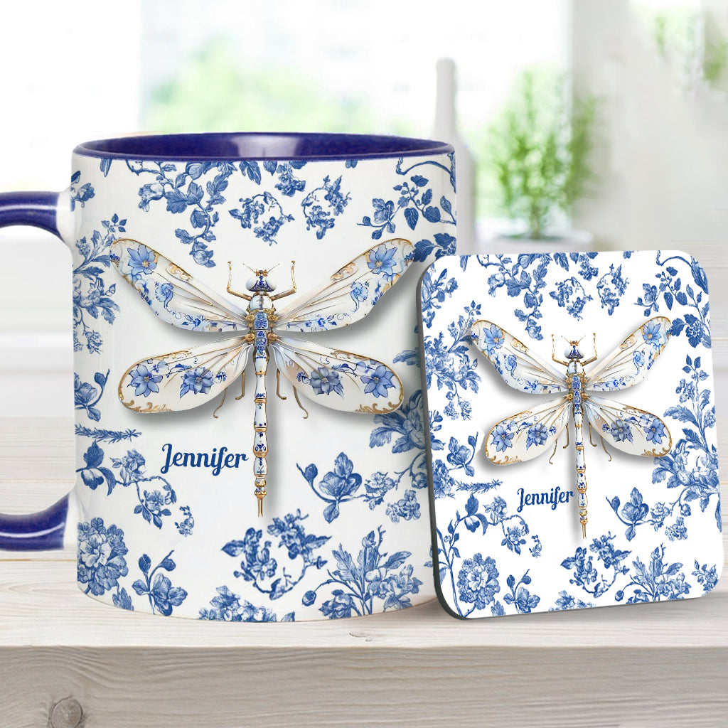 Libellenliebe – Personalisierte Gartentasse