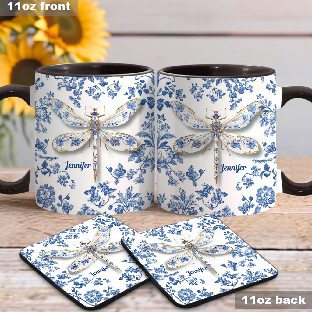 Libellenliebe – Personalisierte Gartentasse