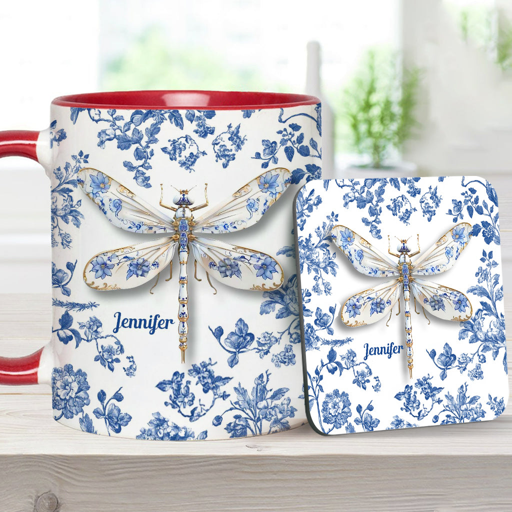 Libellenliebe – Personalisierte Gartentasse