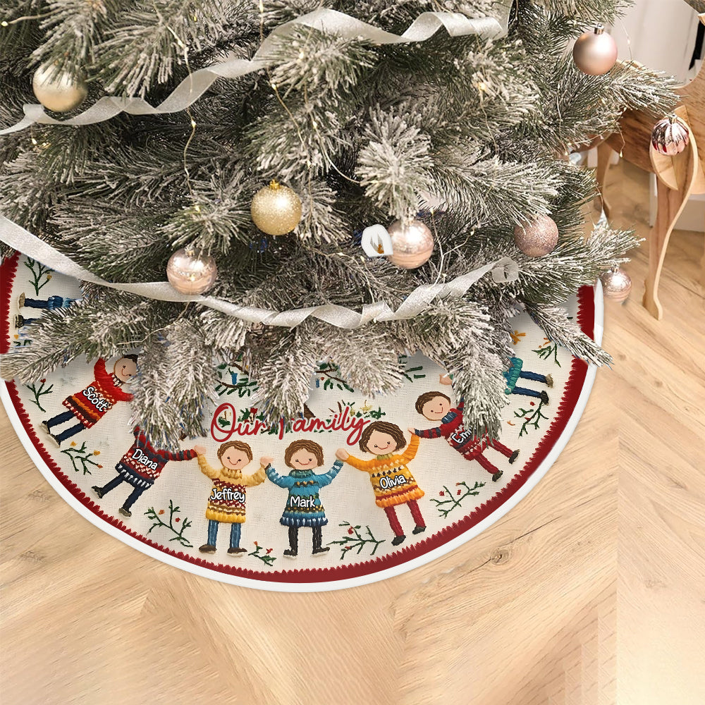 Our Family - Personalized Family Tree Skirt