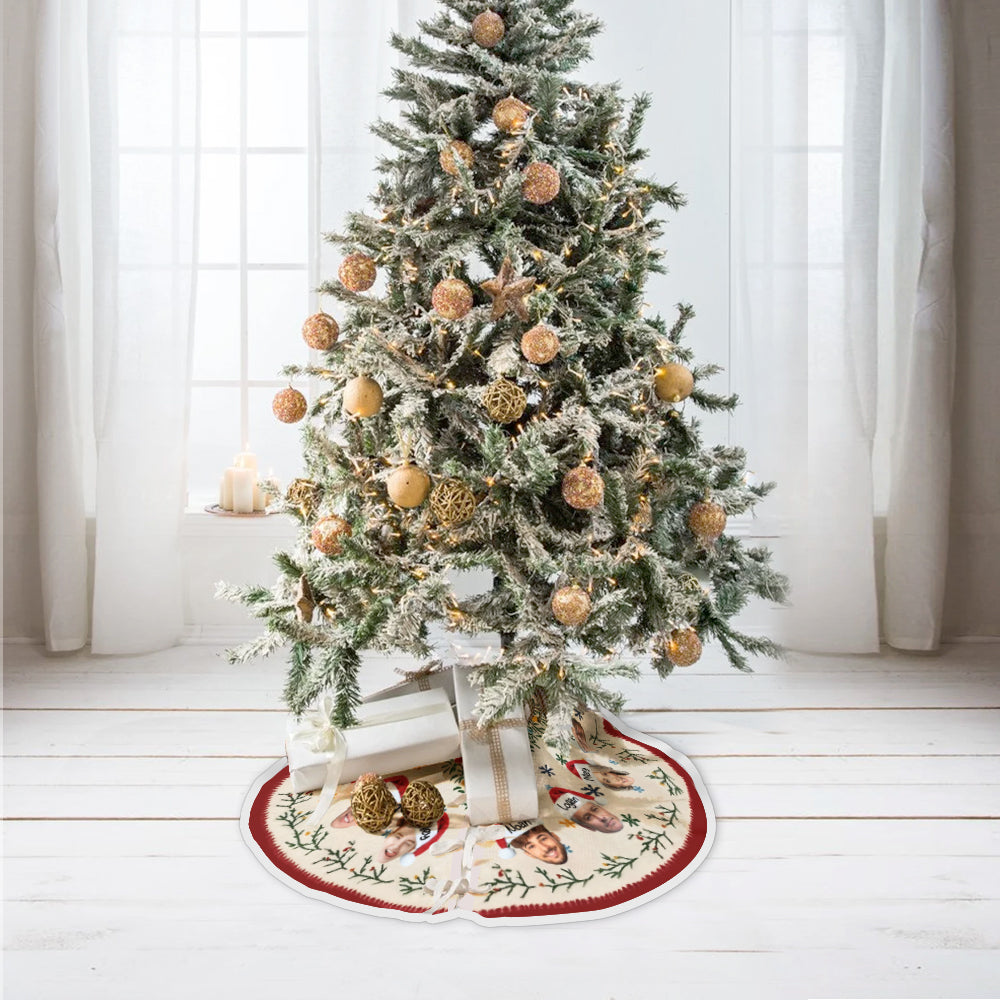 Lustige Gesichtsausschnitte für die Familie - Personalisierter Stammbaumrock