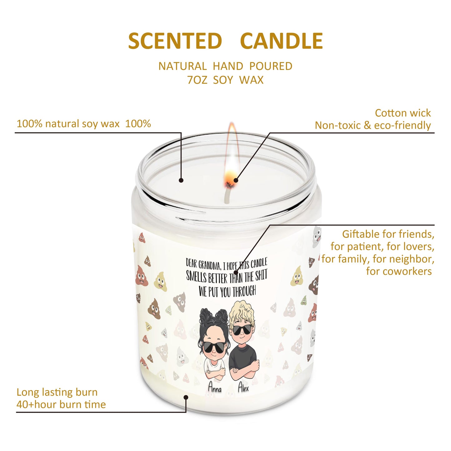 Liebe Mama, lieber Papa – Lustiges Geschenk – Personalisierte Geschenkidee für Mama, Oma, Opa, Papa 