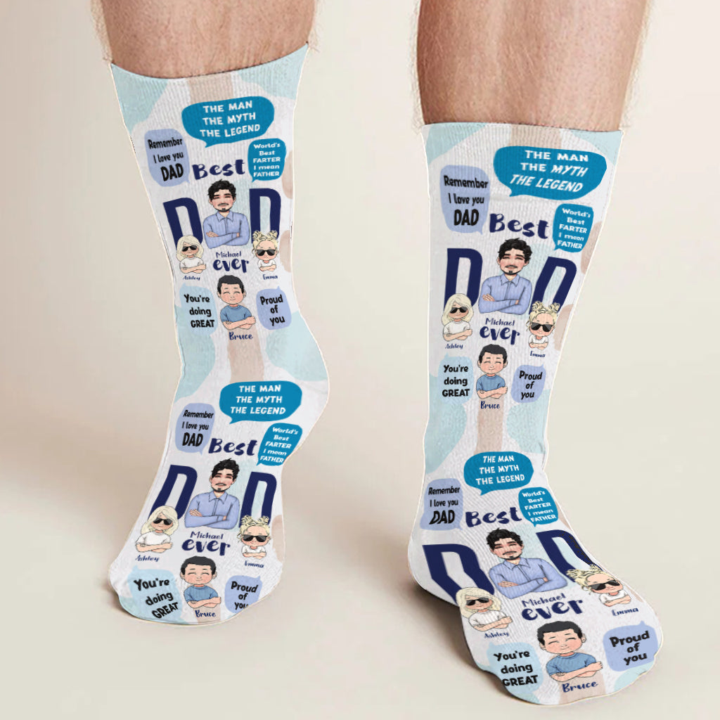 Diese Papa-Socken gehören - Personalisierte Vätersocken
