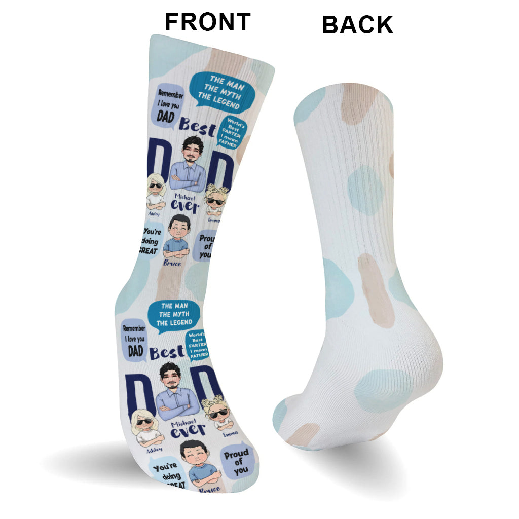 Diese Papa-Socken gehören - Personalisierte Vätersocken