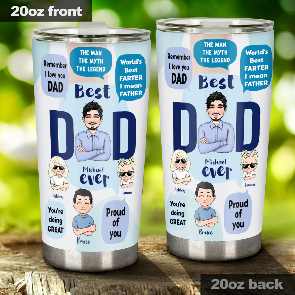 Dieser Papa gehört zu – personalisierter Vater-Trinkbecher