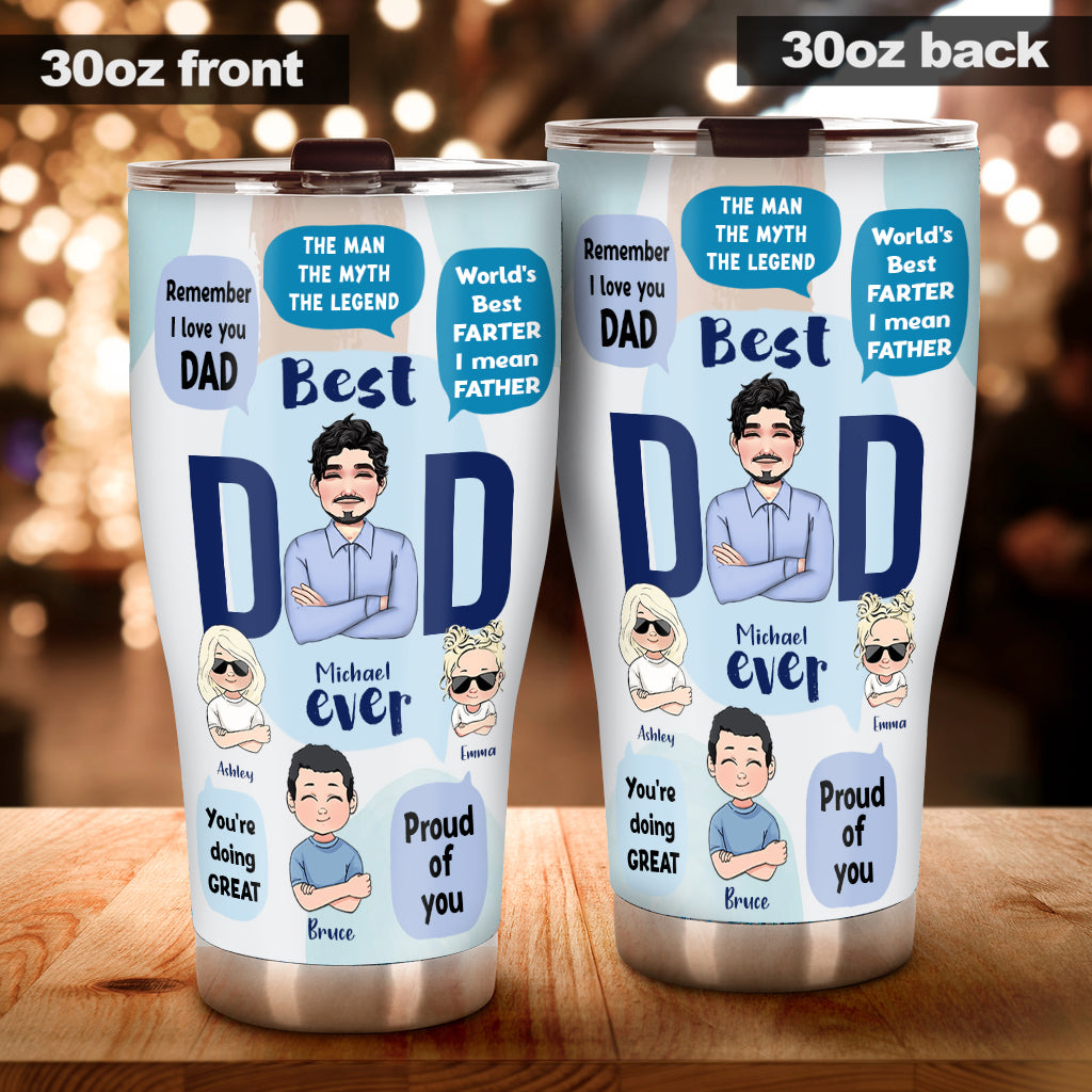 Dieser Papa gehört zu – personalisierter Vater-Trinkbecher