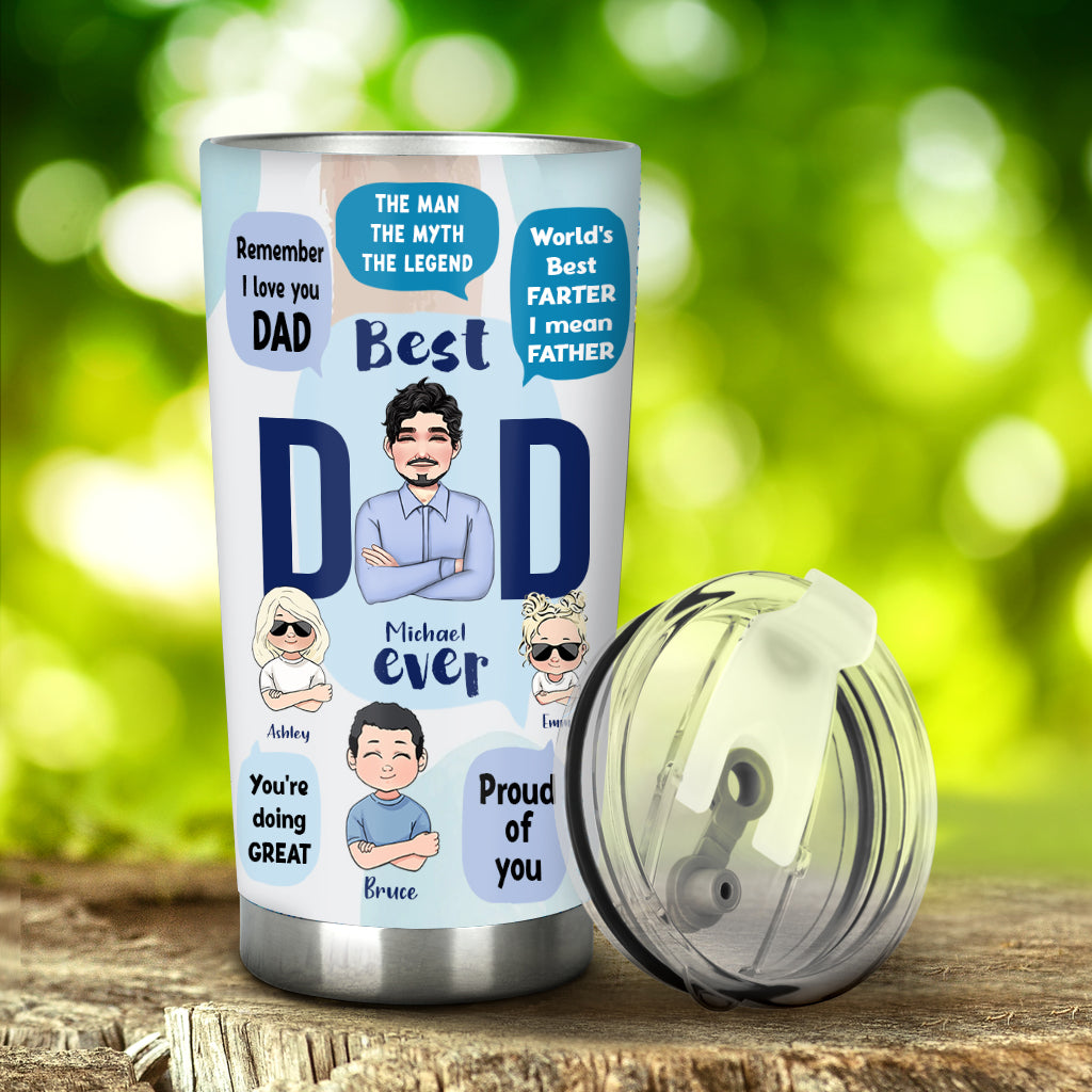 Dieser Papa gehört zu – personalisierter Vater-Trinkbecher
