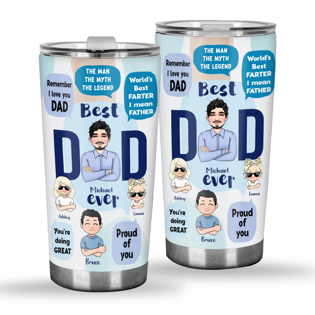Dieser Papa gehört zu – personalisierter Vater-Trinkbecher
