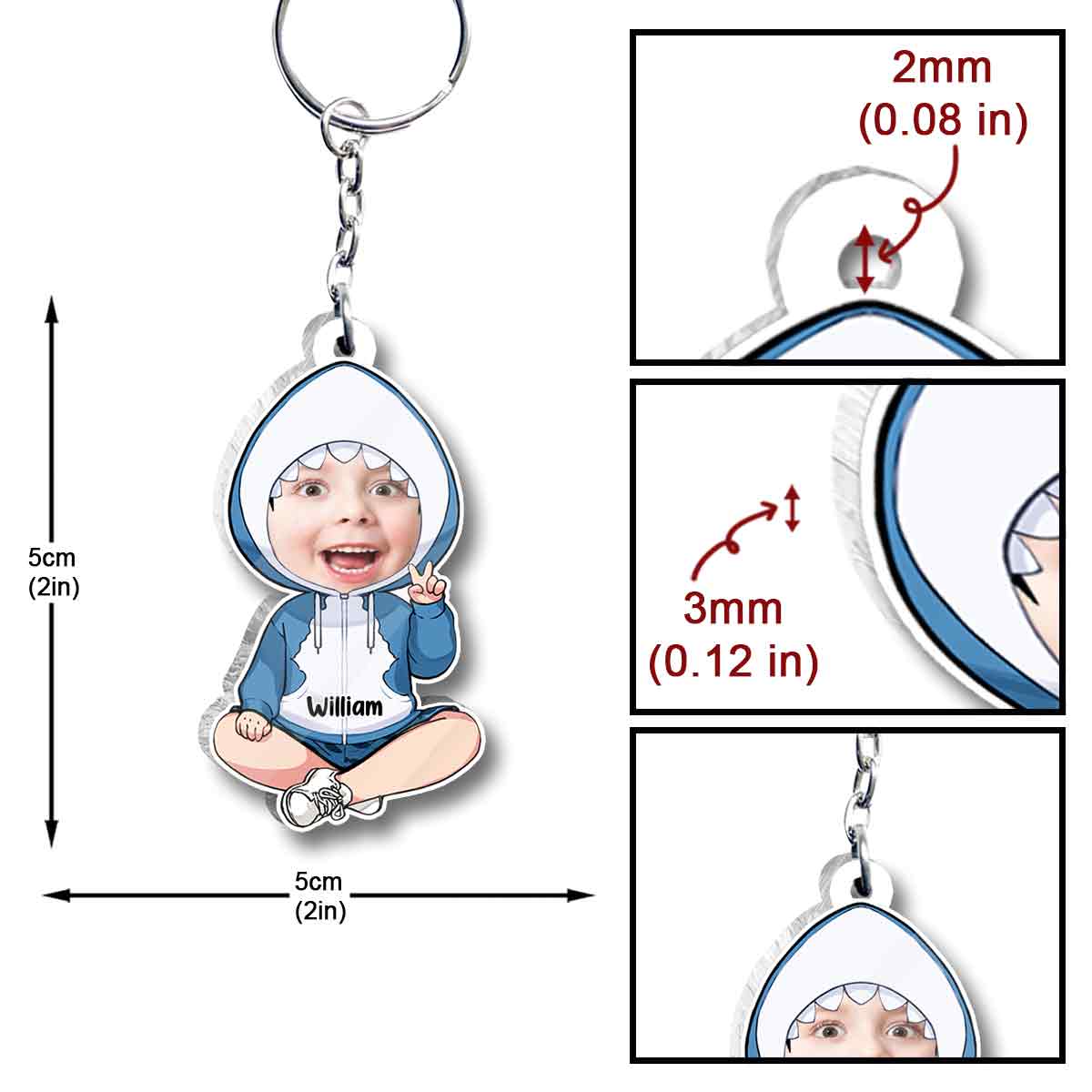 Grandkids Doo Doo - Personalized Grandma Keychain