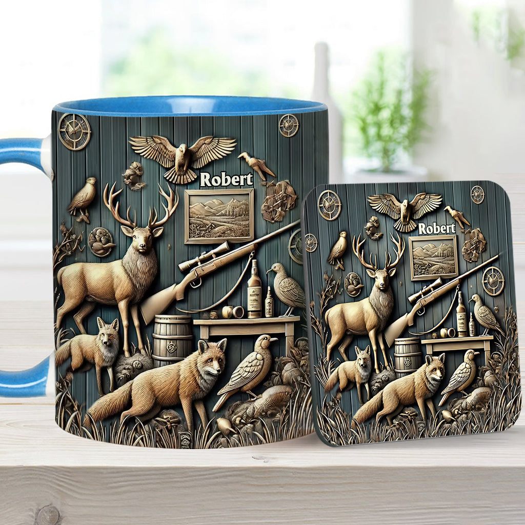 Bester Jäger aller Zeiten - Personalisierte Tasse mit Jagdmotiv