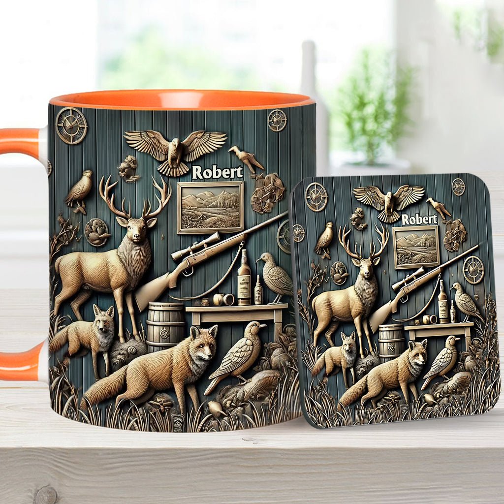 Bester Jäger aller Zeiten - Personalisierte Tasse mit Jagdmotiv