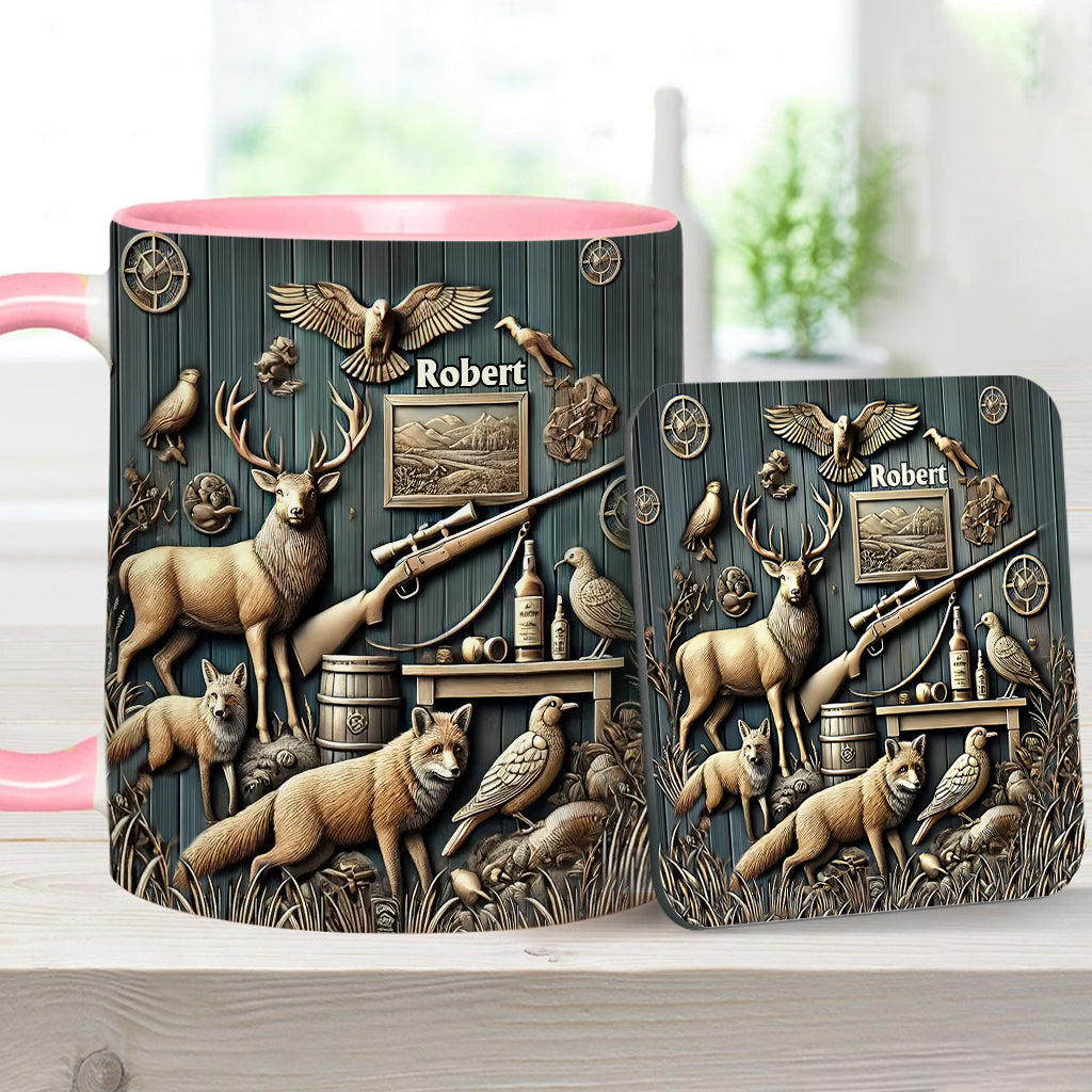 Bester Jäger aller Zeiten - Personalisierte Tasse mit Jagdmotiv