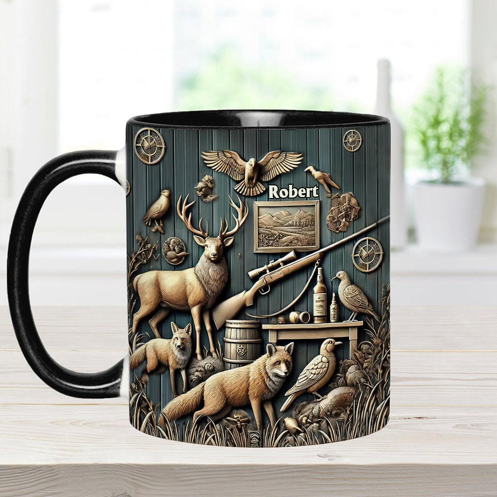 Bester Jäger aller Zeiten - Personalisierte Tasse mit Jagdmotiv