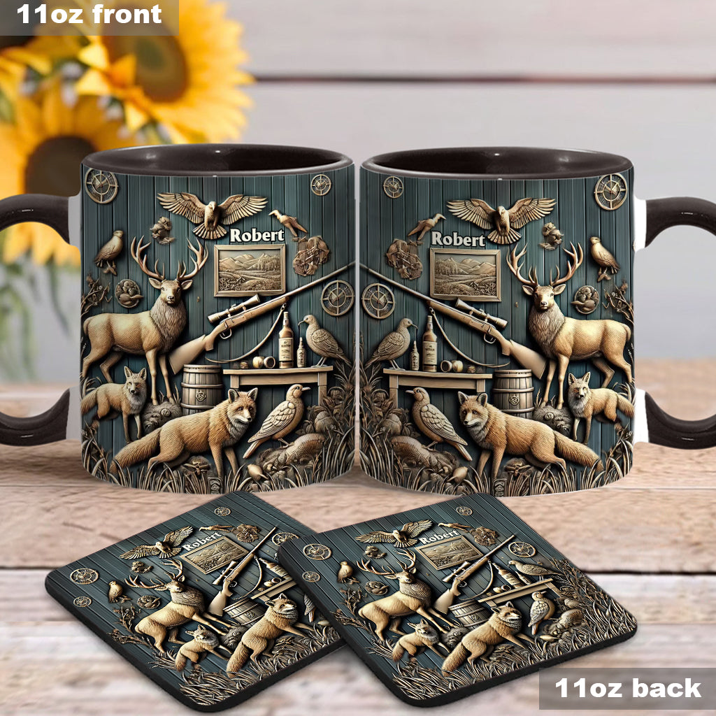 Bester Jäger aller Zeiten - Personalisierte Tasse mit Jagdmotiv