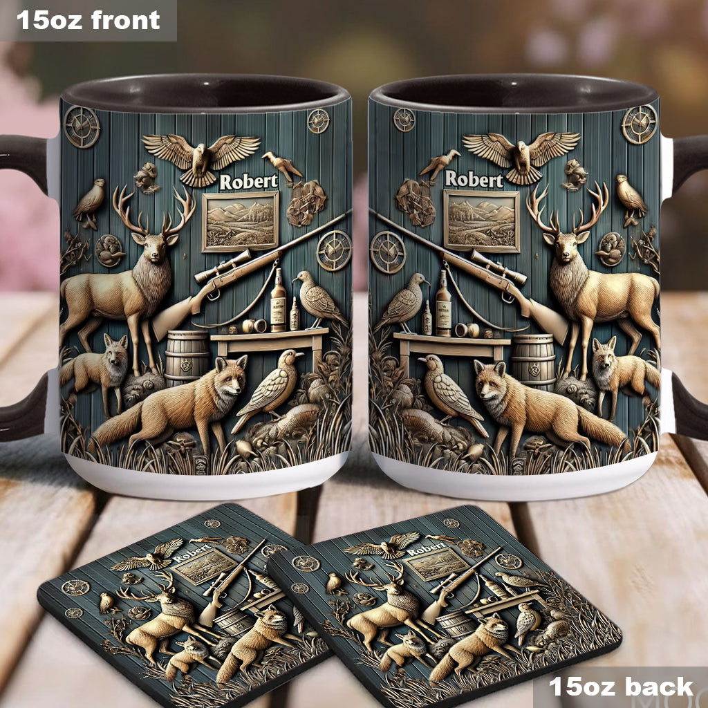 Bester Jäger aller Zeiten - Personalisierte Tasse mit Jagdmotiv