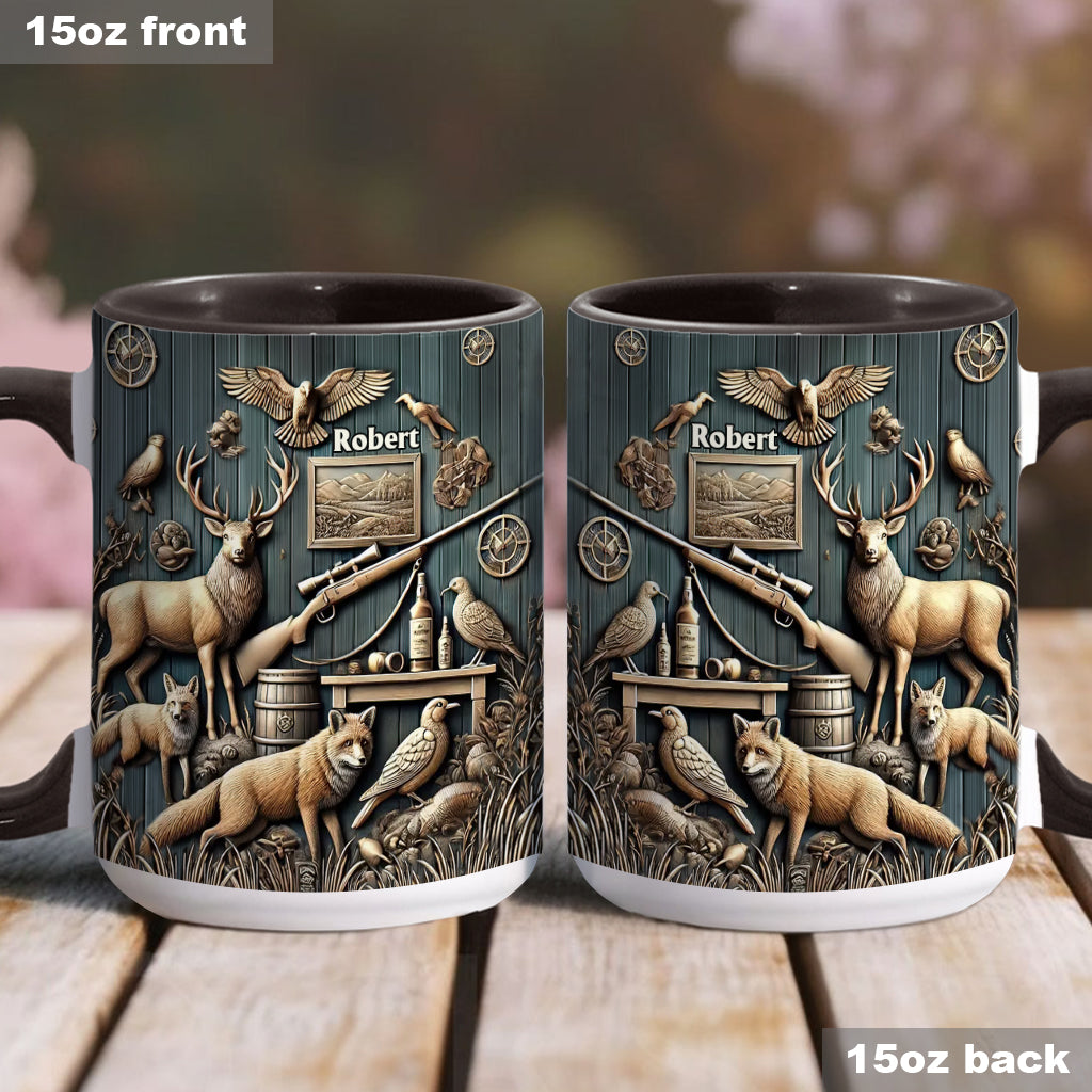 Bester Jäger aller Zeiten - Personalisierte Tasse mit Jagdmotiv