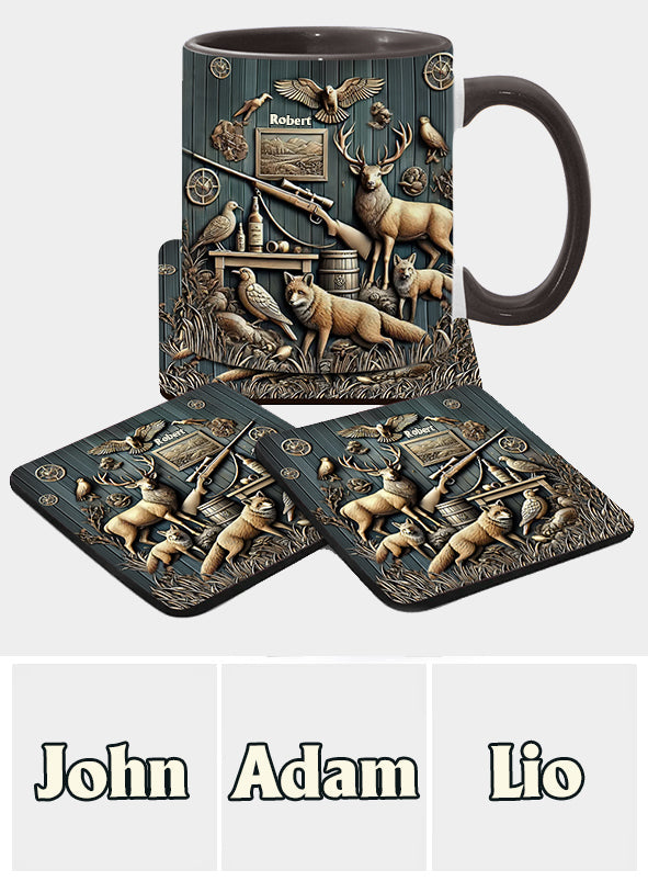 Bester Jäger aller Zeiten - Personalisierte Tasse mit Jagdmotiv