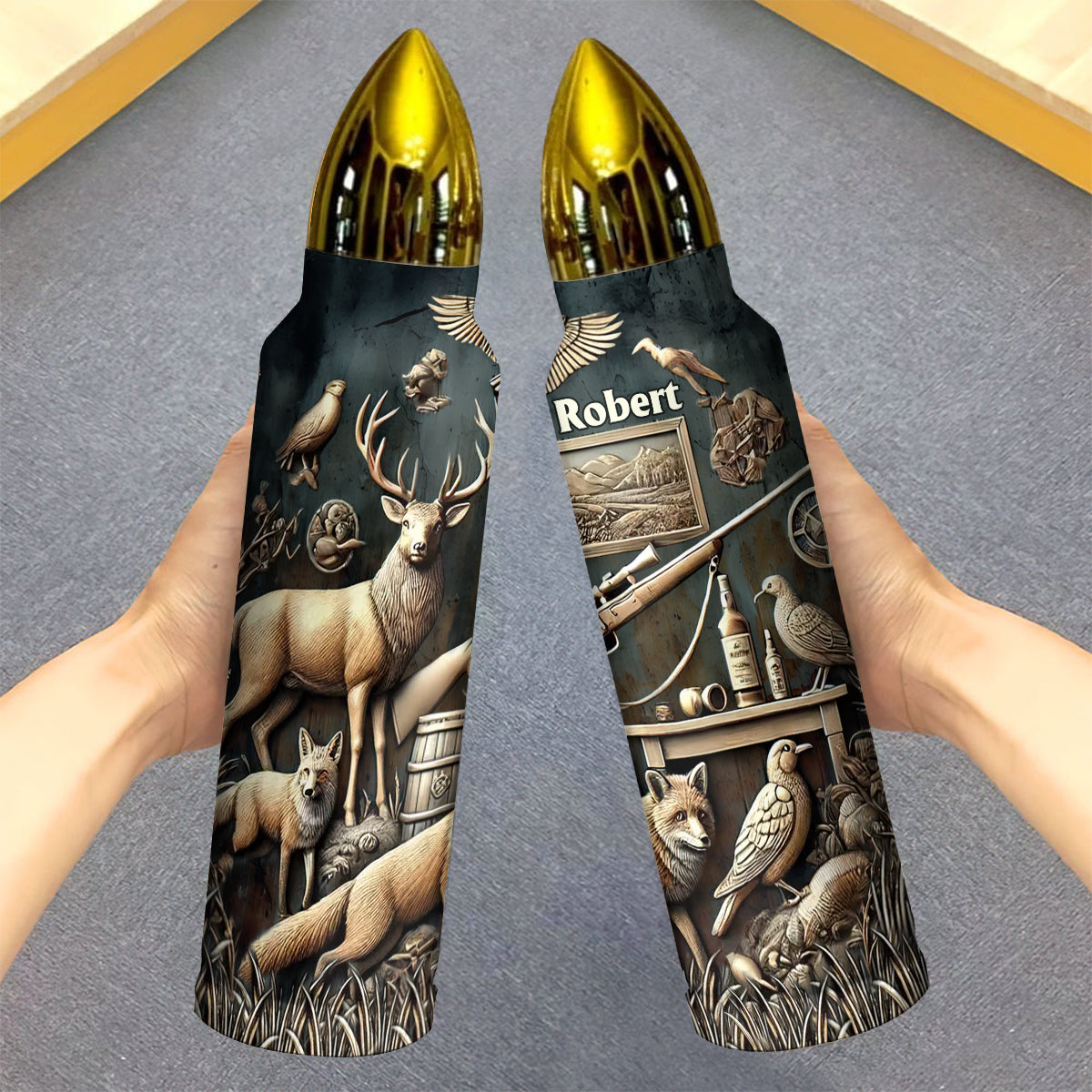 Best Hunter Ever - Personalized Hunting Bullet Tumbler