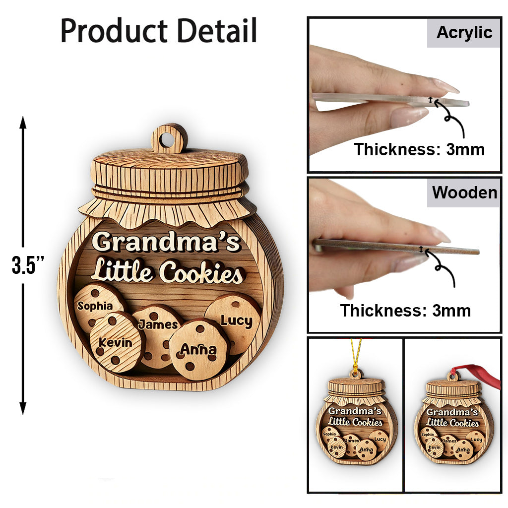 Grandma's Little Cookies - Personalized Grandma Ornament
