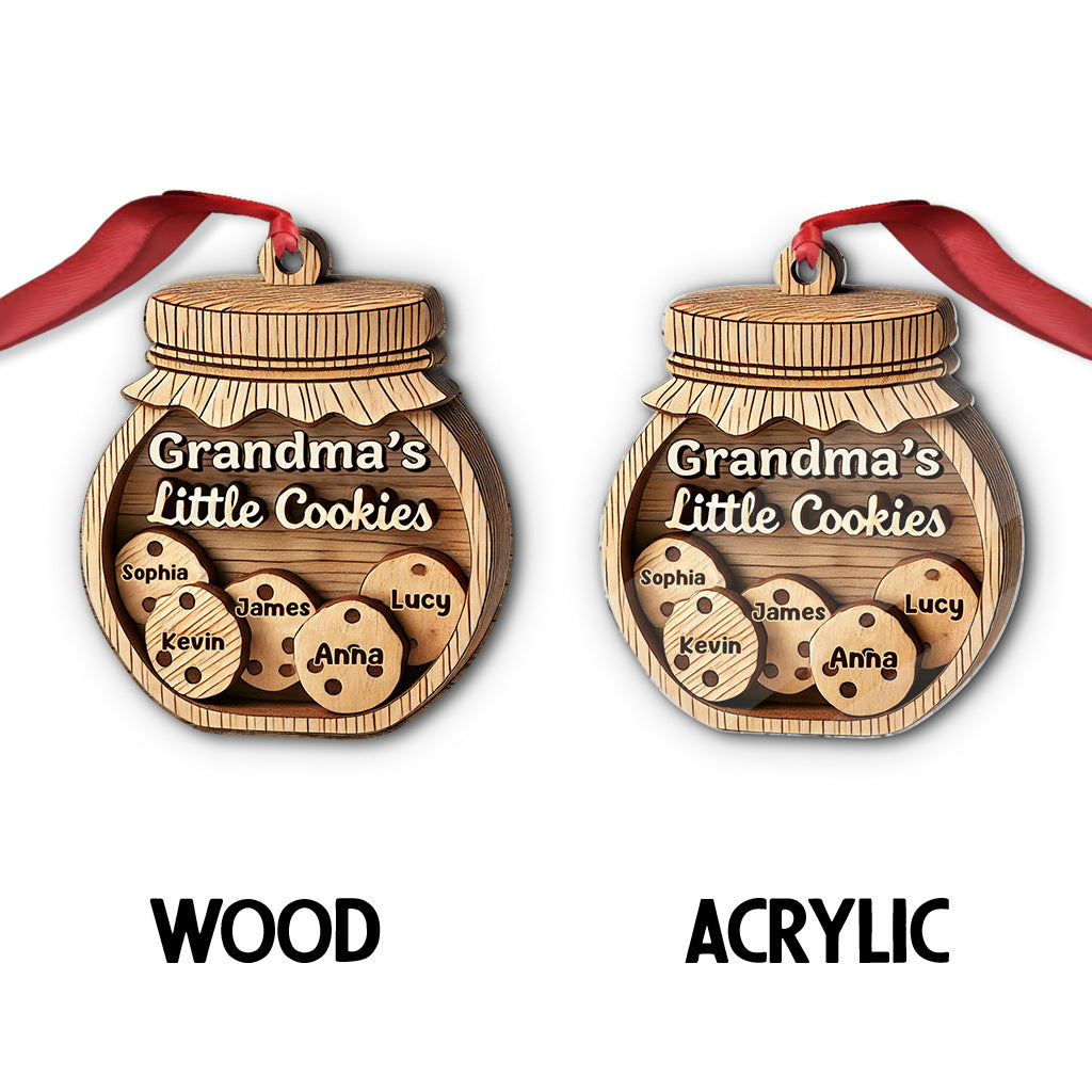 Grandma's Little Cookies - Personalized Grandma Ornament