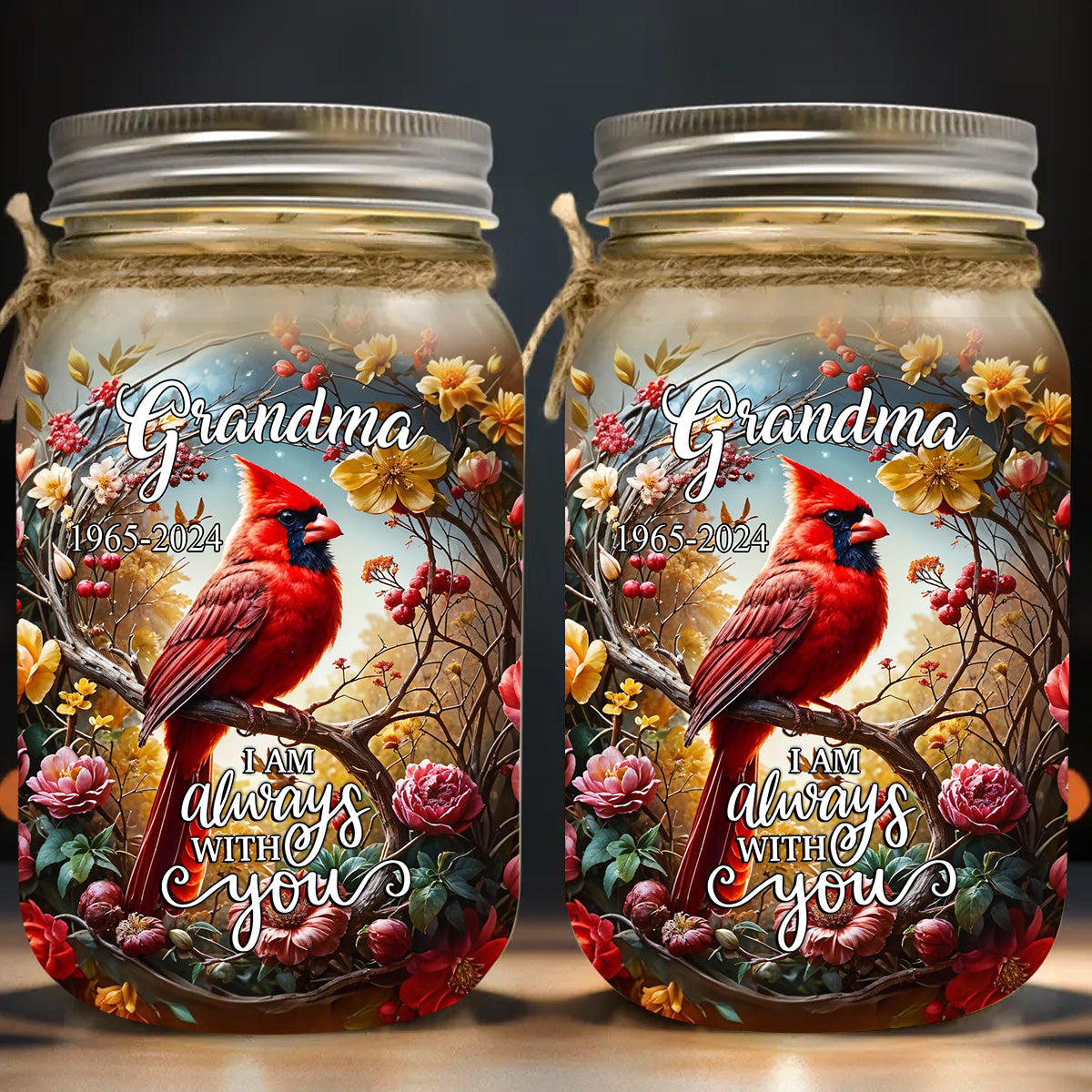 Angel's Whisper – Personalisierte Gedenkleuchte im Einmachglas