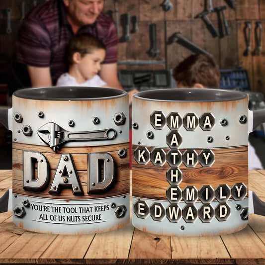 Du bist das Werkzeug - Personalisierte Tasse mit Vater-Akzent