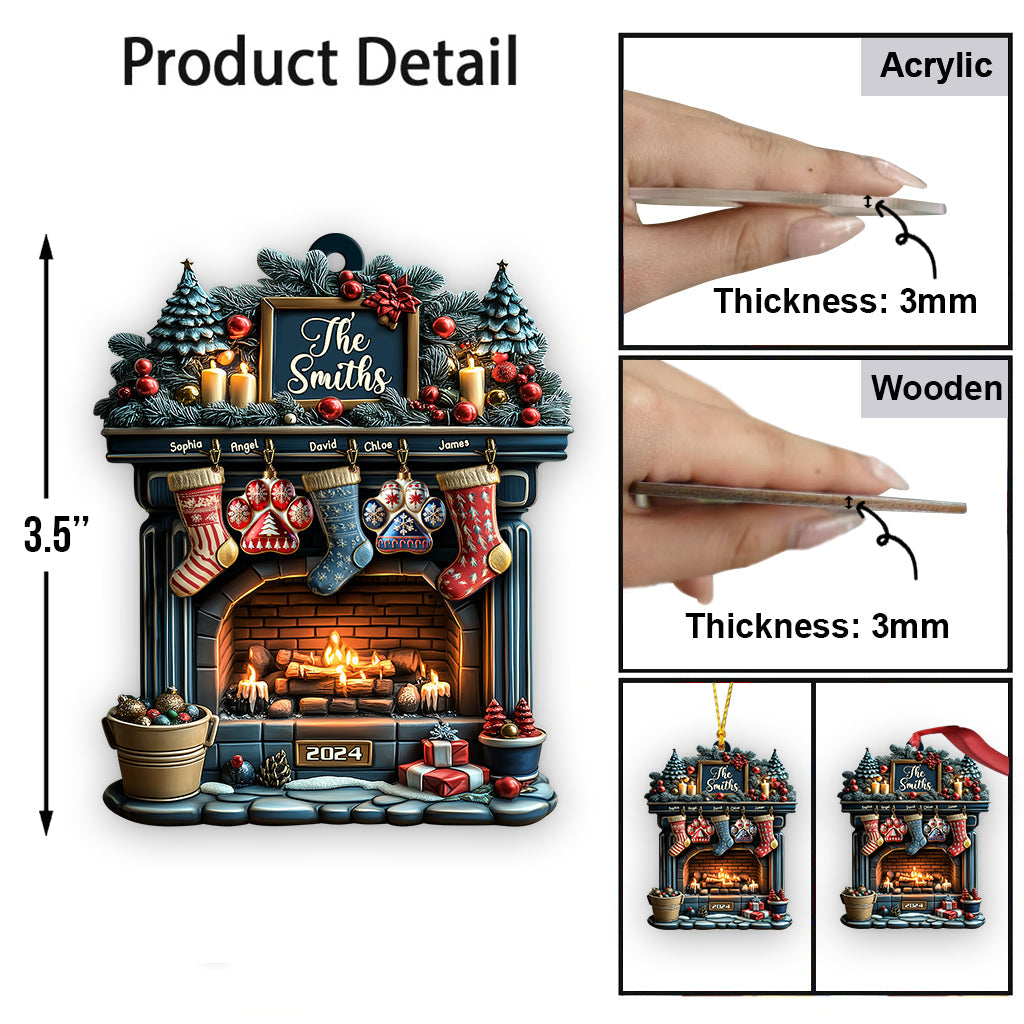 Frohe Weihnachten 2024 – Personalisierter Familienschmuck