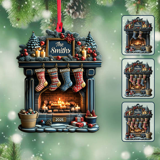 Frohe Weihnachten 2025 – Personalisierter Familienschmuck