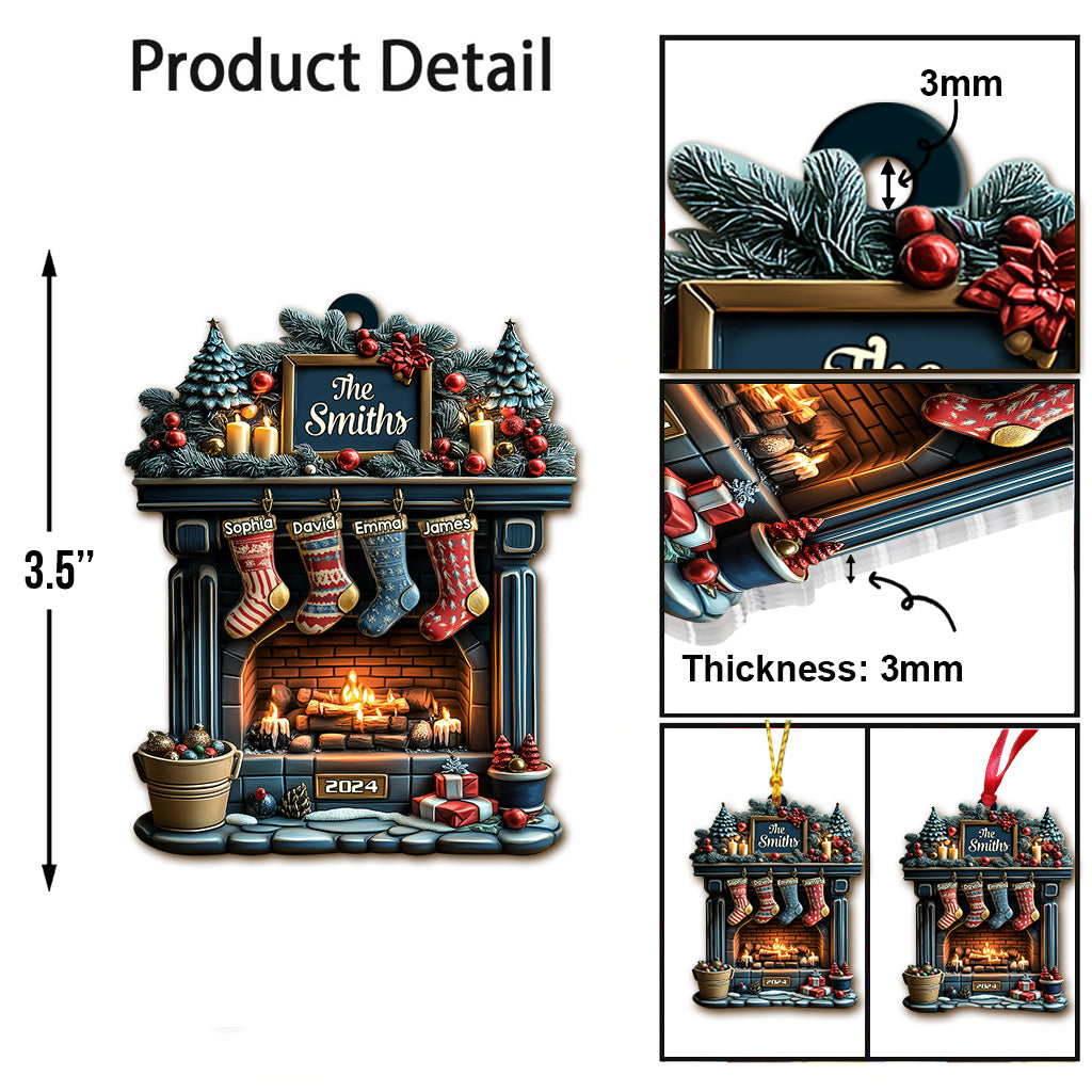 Merry Christmas 2025 - Personalized Family Ornament