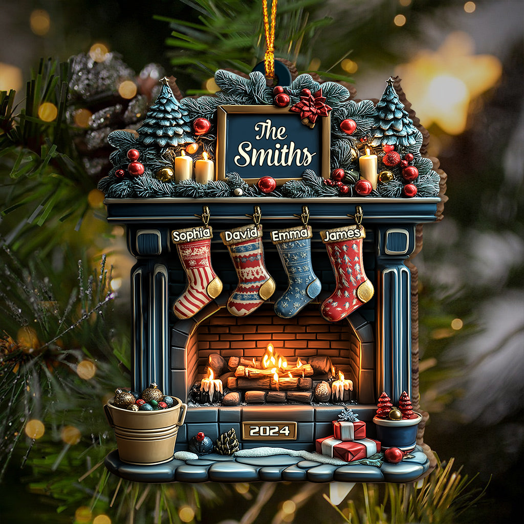 Merry Christmas 2025 - Personalized Family Ornament