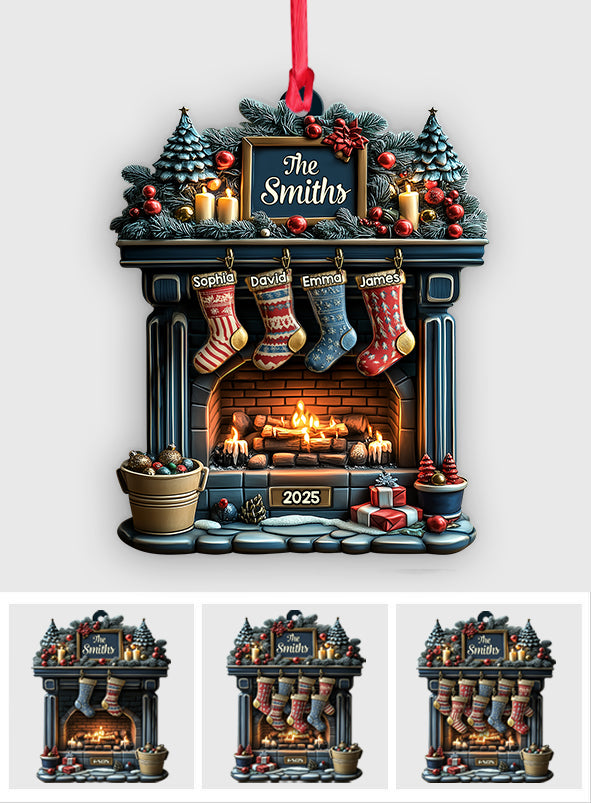 Merry Christmas 2025 - Personalized Family Ornament