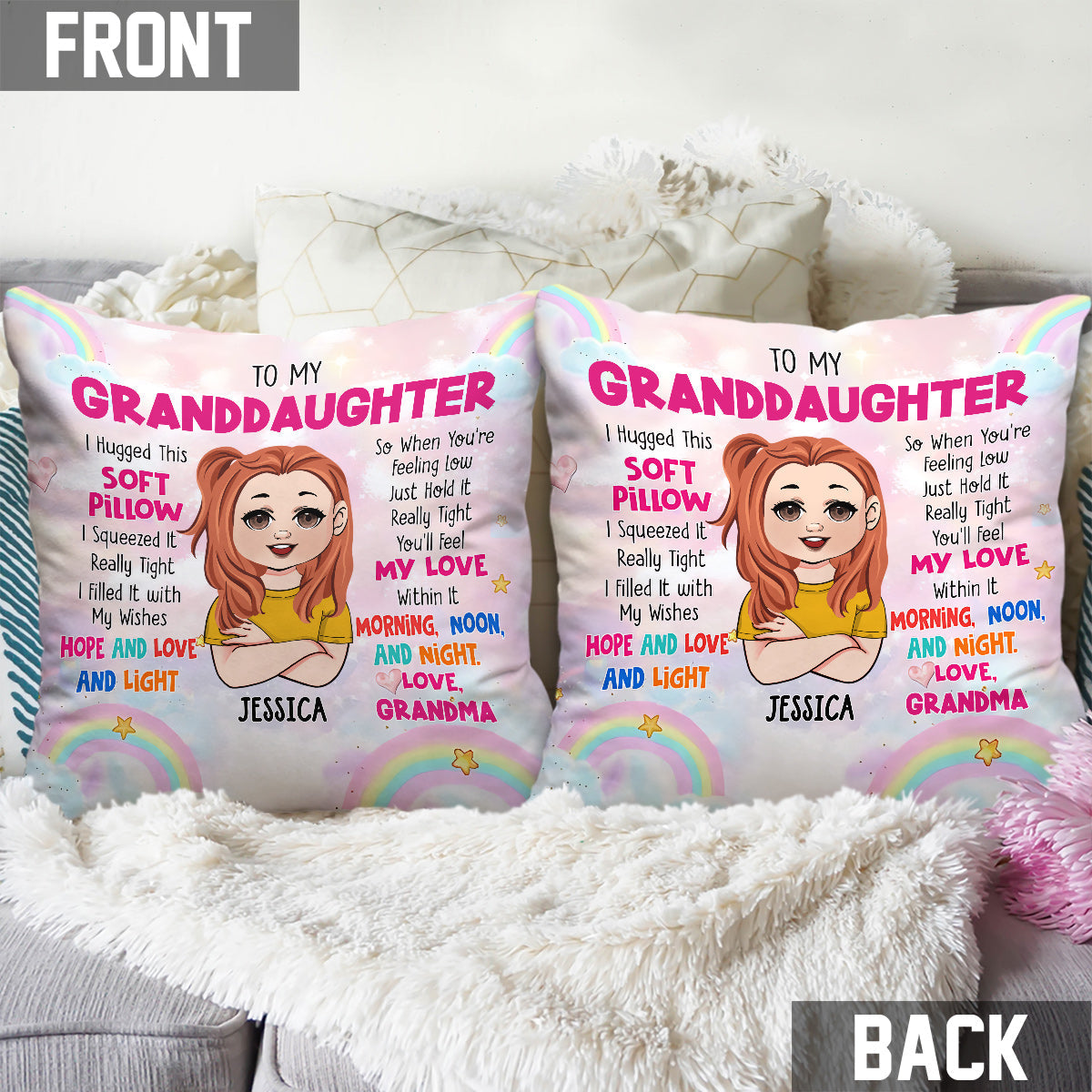 Für meine Enkelkinder – personalisiertes Kinderkissen